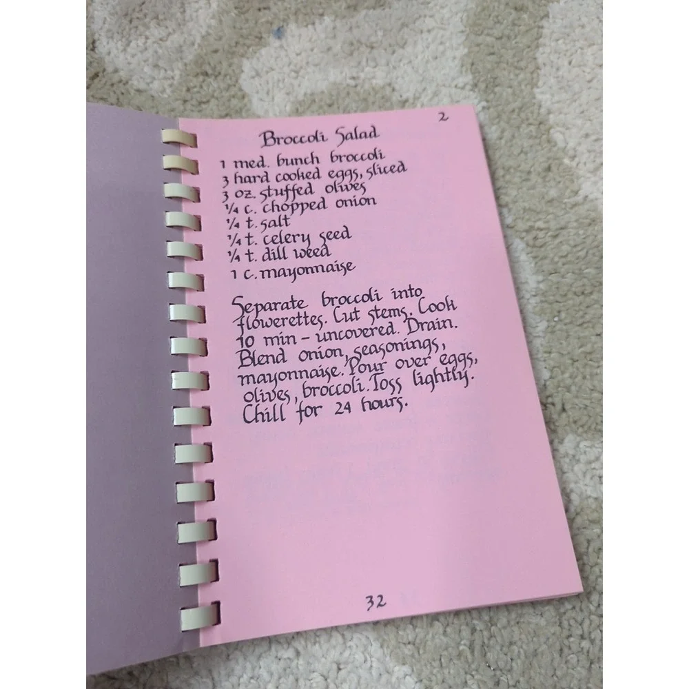 Vtg Spiral Bound Cookbook‎ Mary E. List I Love To Cook 1989 NC